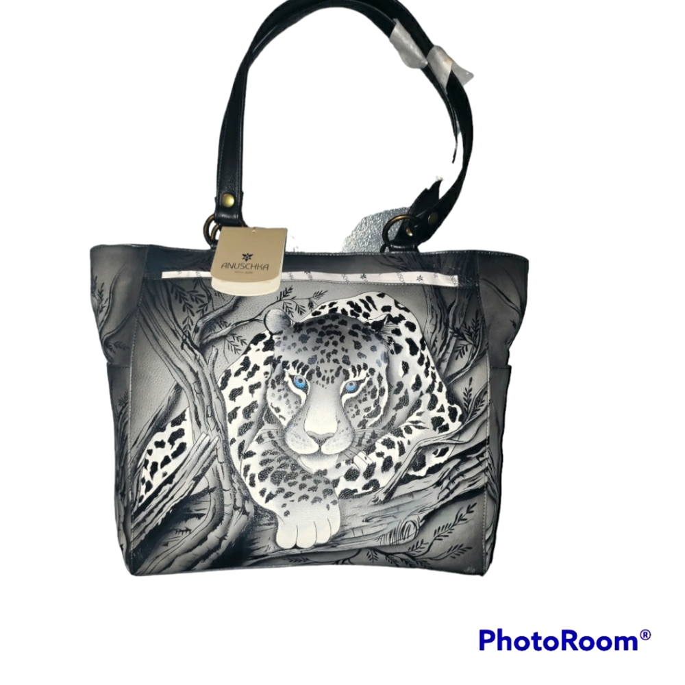 NWT Anushka Cleopatra's Leopard Tote Bag
